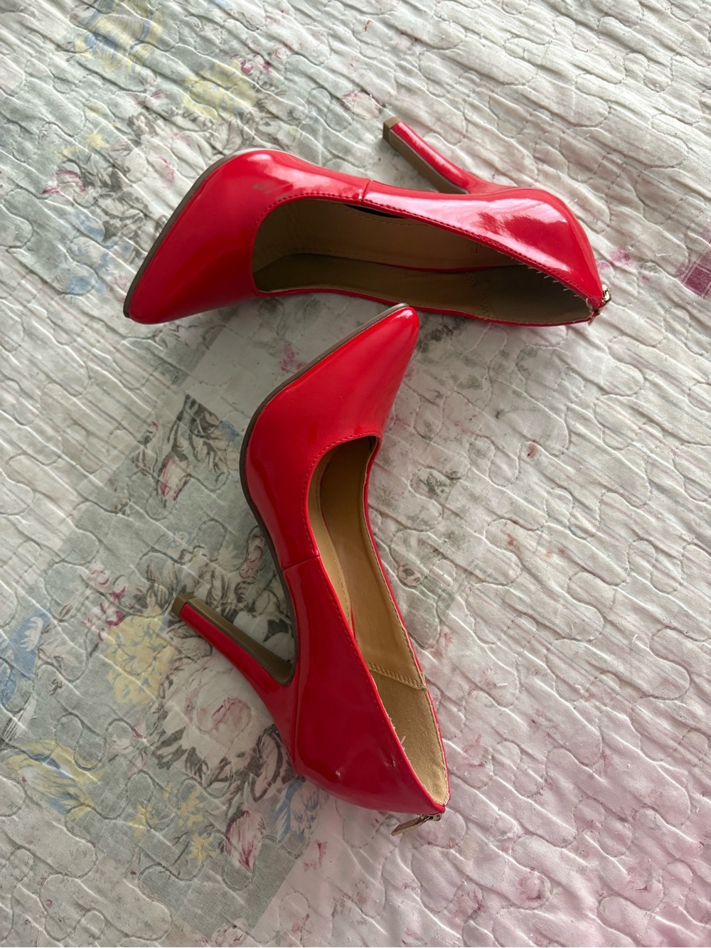 Shiekh Red Patent Pointed-Toe Stiletto Heels